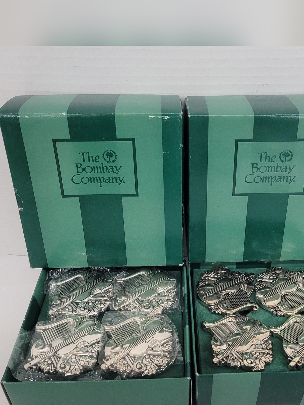 Godinger By Bombay Company Silver Tone Napkin Rings Set Of 8